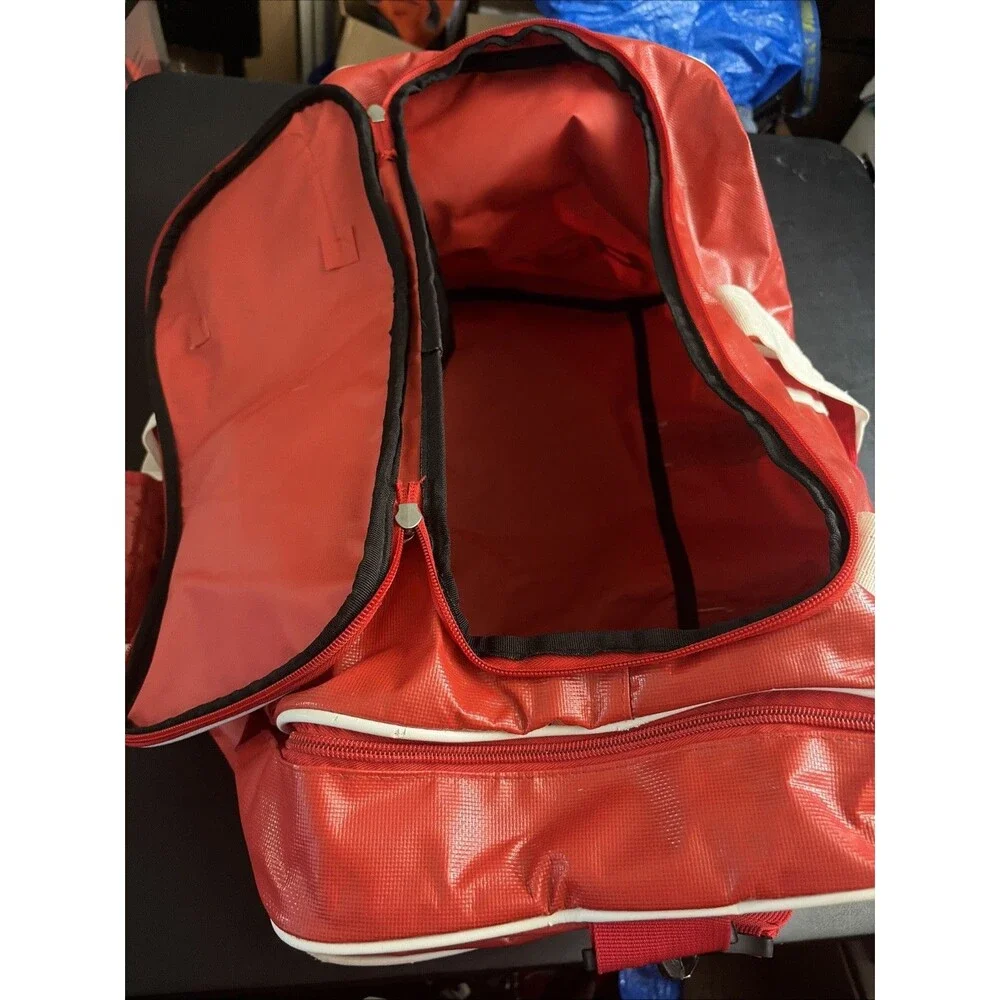 Bauer Youth Premium Carry Equipment Bag-Red/White (22x12x12)